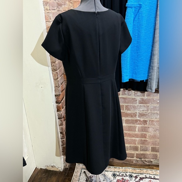 TALBOTS GORGEOUS SIMPLE SHORT SLEEVED, V-NECK FULLY LINE A-FRAME DRESS - Picture 4 of 12